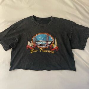 John Galt Vintage San Francisco Cropped Graphic Tee